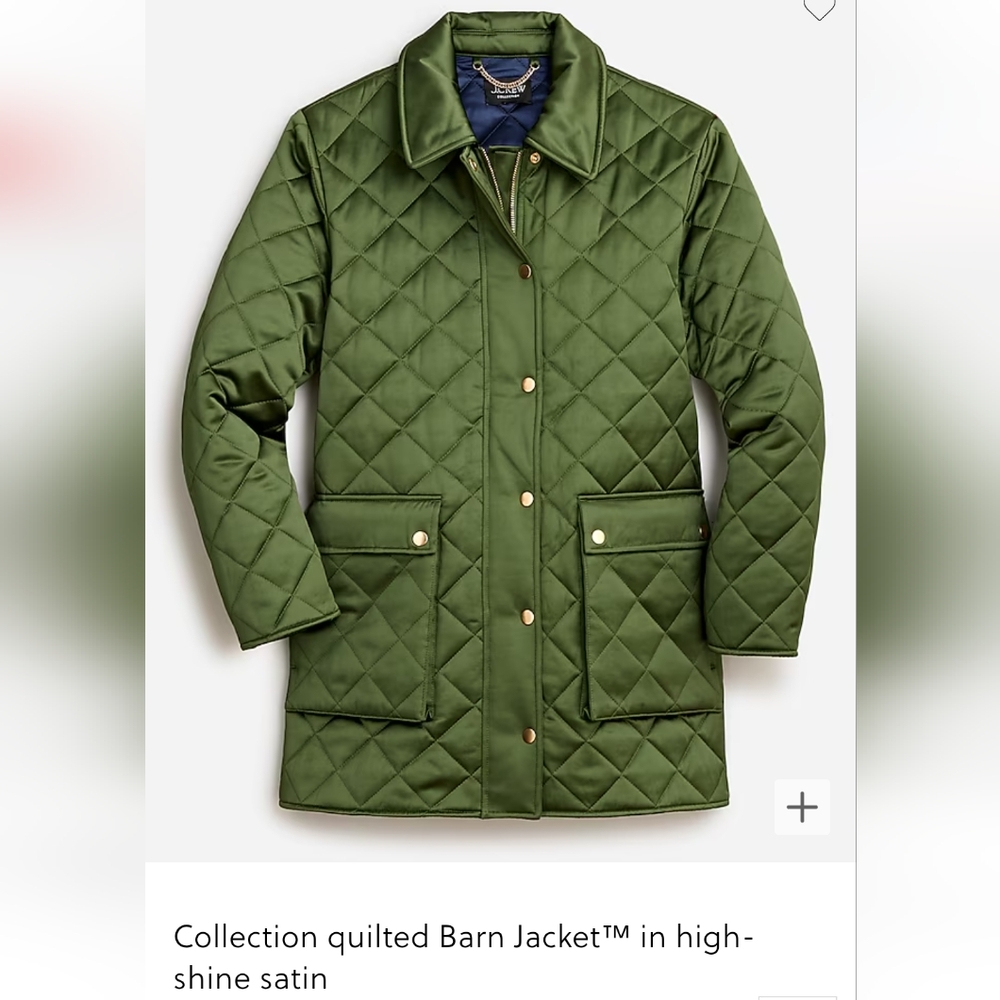 J. Crew Collection Barn Jacket in Satin